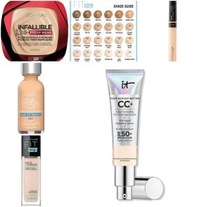 Foundation and concealer shade finders