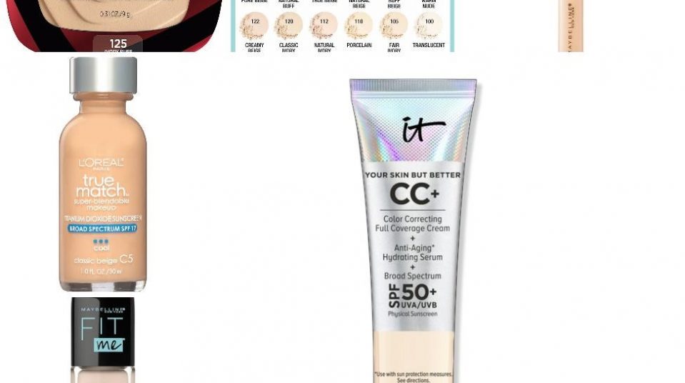 Foundation and concealer shade finders