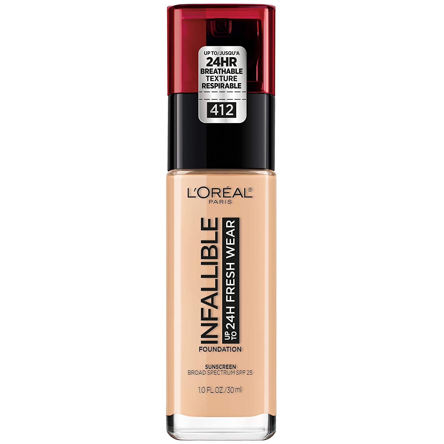 loreal-infallible-liquid-412-Warm-Ivory - Redmond Mom