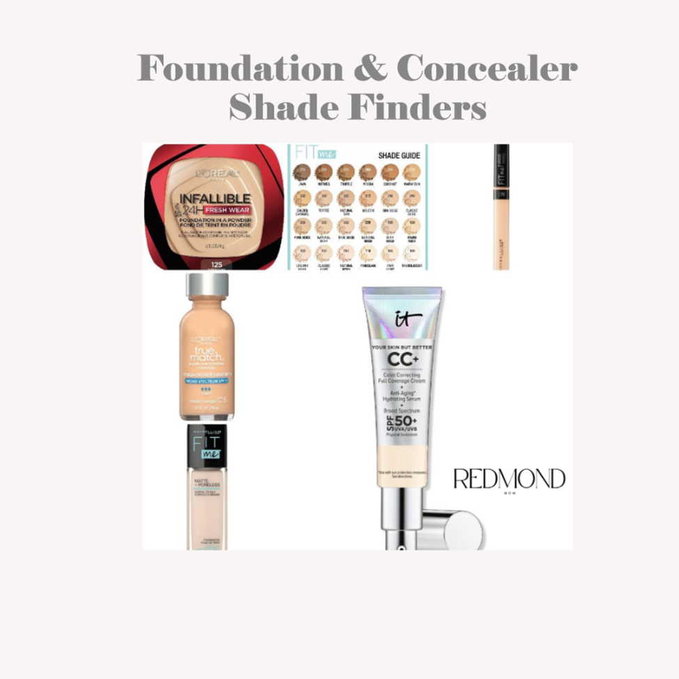 Foundation & concealer shade finders