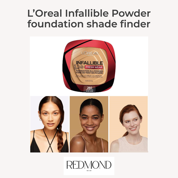 L'Oreal Infallible Powder foundation shade finder - Redmond Mom