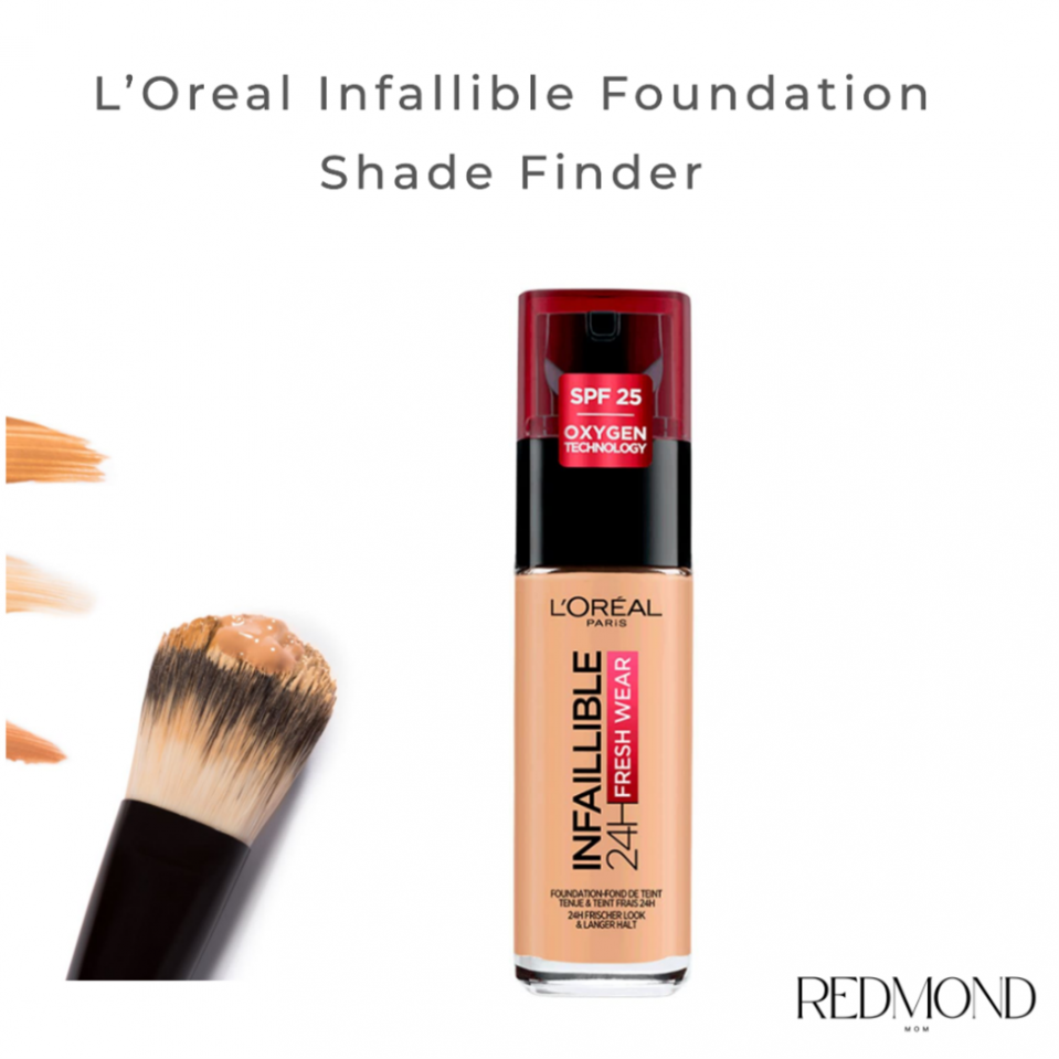 L'Oreal Infallible liquid foundation shade finder