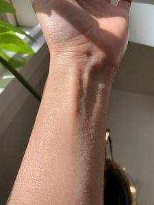Elta MD Tinted sunscreen swatch