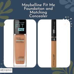 Maybelline Fit me foundation shade and its matching concealer shade