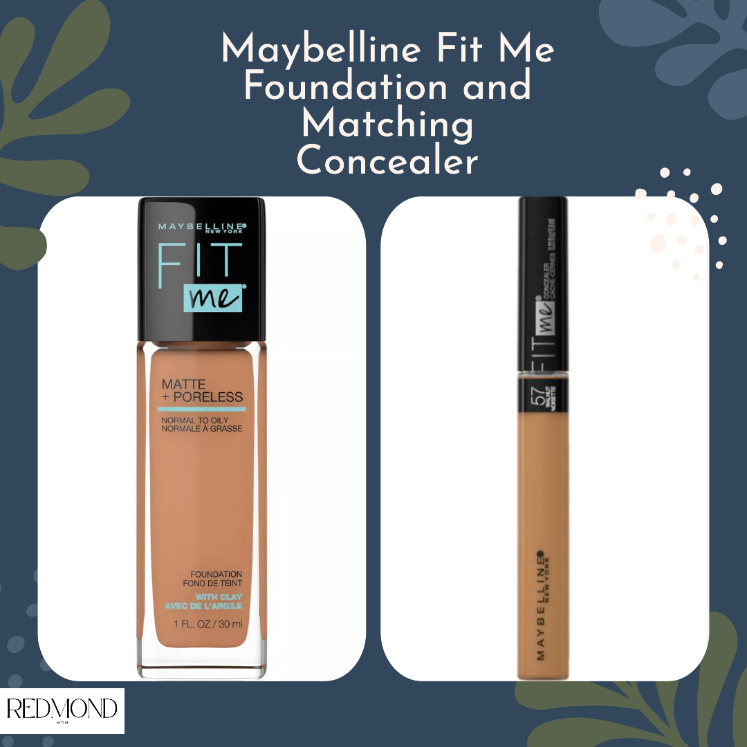 Maybelline Fit Me foundation and concealer match - Redmond Mom